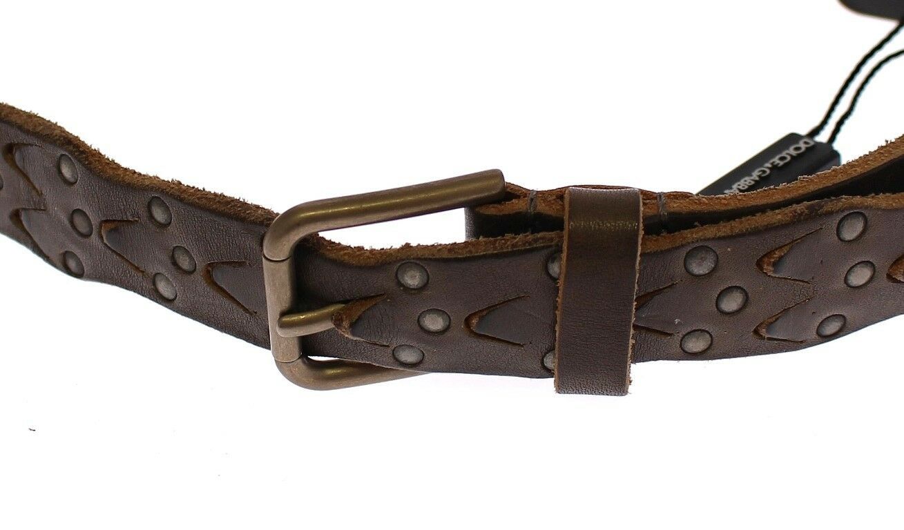 Dolce & Gabbana Elegant Leather-Cotton Fusion Men's Belt