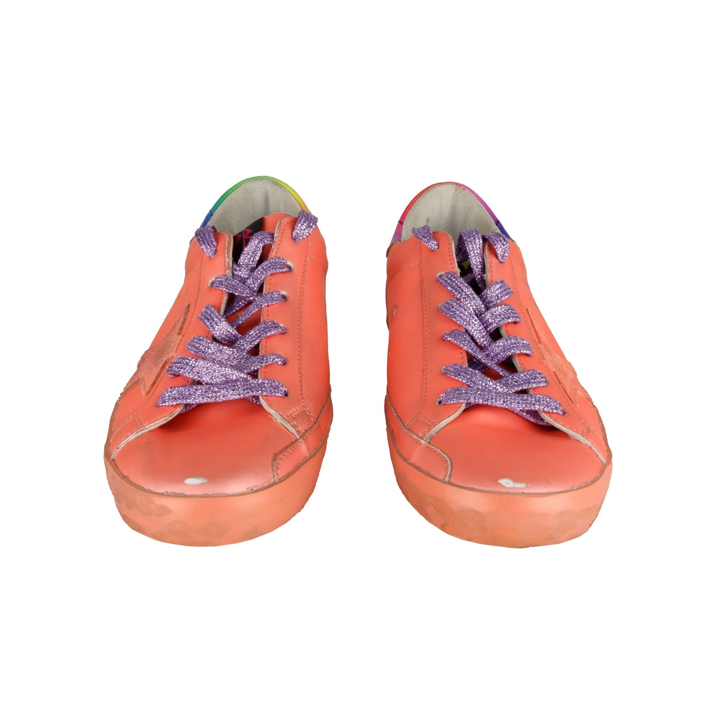 Golden Goose Orange Leather Women Sneaker