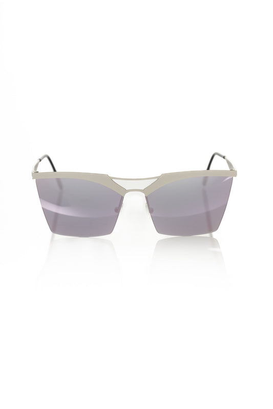 Frankie Morello Silver Metallic Women's Sunglass