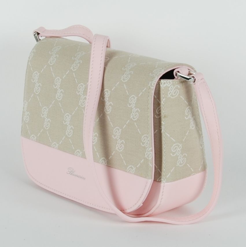 Blumarine Pink Cotton Women Crossbody Bag