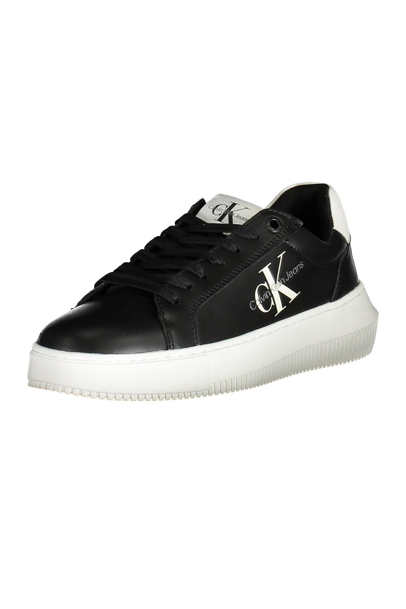 Calvin Klein Black Leather Women Sneaker