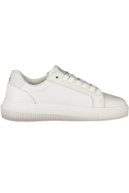 Calvin Klein White Leather Womens Sneaker