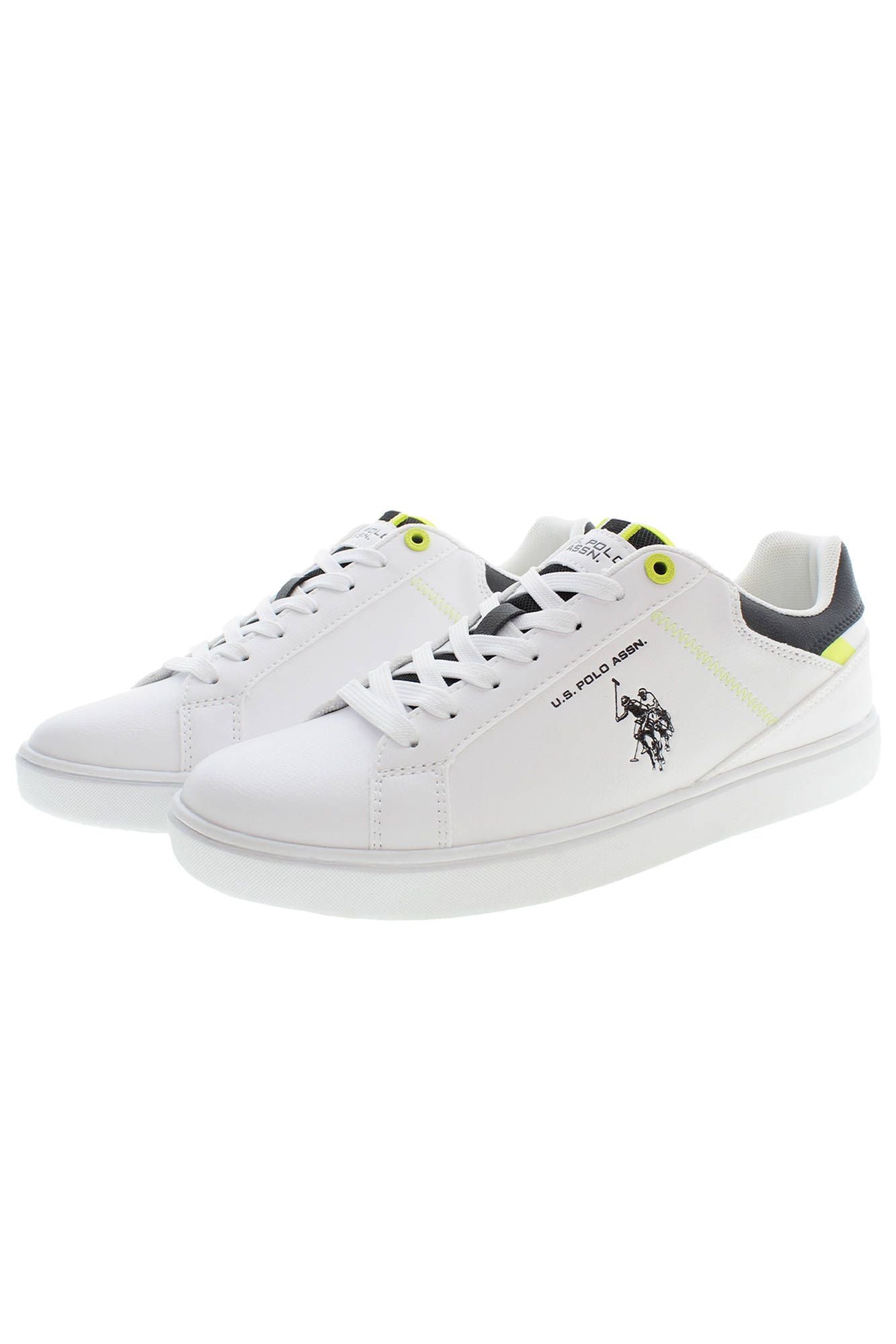 U.S. POLO ASSN. White Polyester Men Sneaker