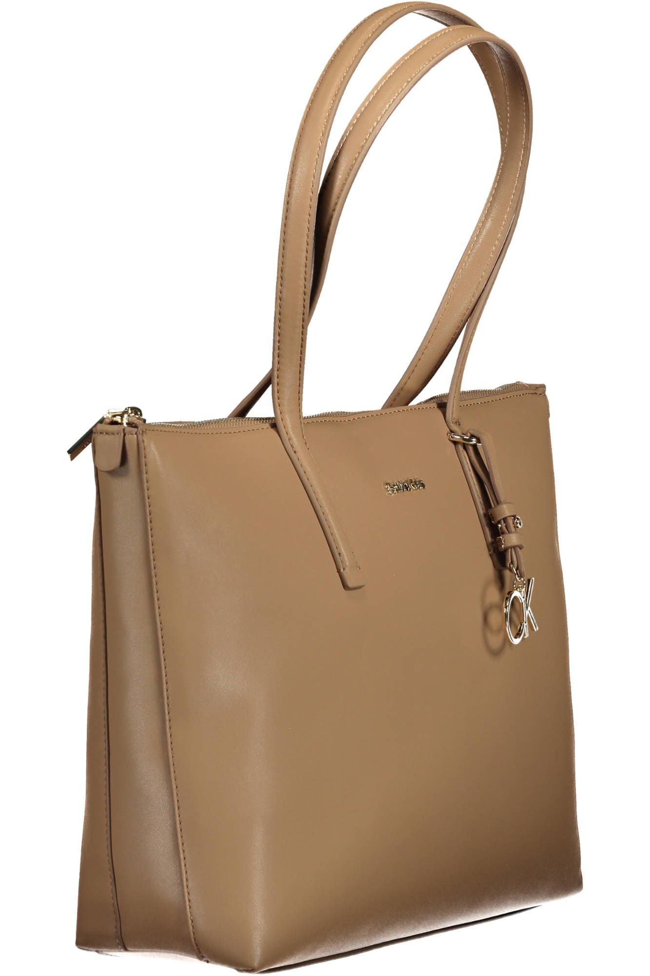 Calvin Klein Beige Polyester Women Handbag