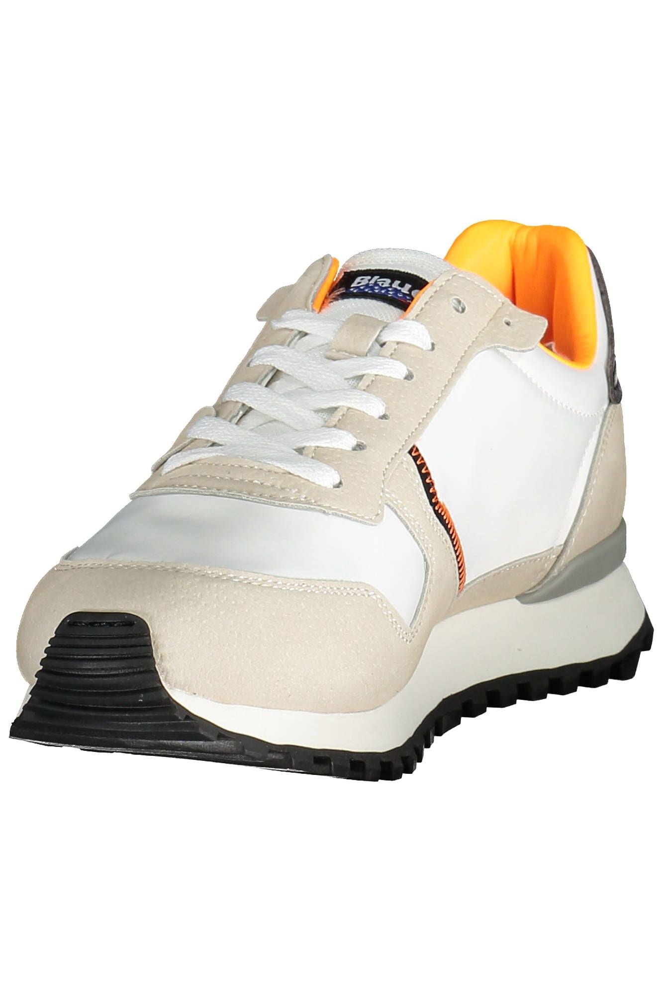 Blauer White Leather Mens Sneaker