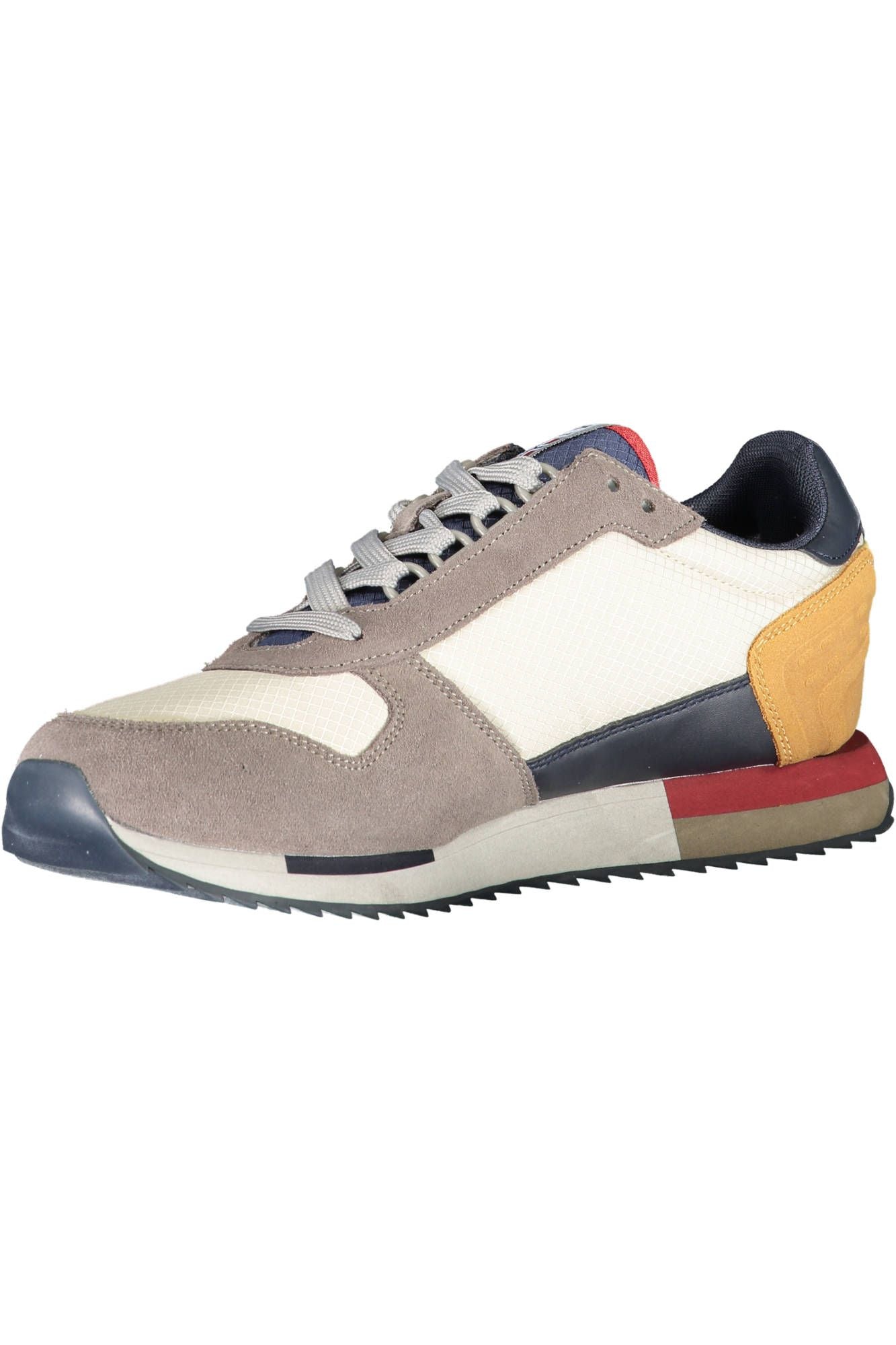 Napapijri Gray Leather Men Sneaker