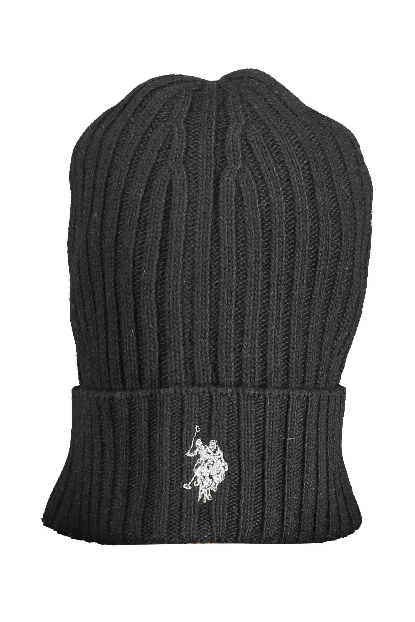 U.S. POLO ASSN. Black Wool Men Cap