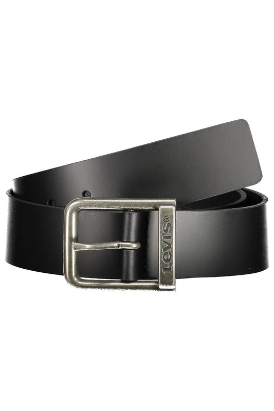 Levi's Black Leather Men Belt