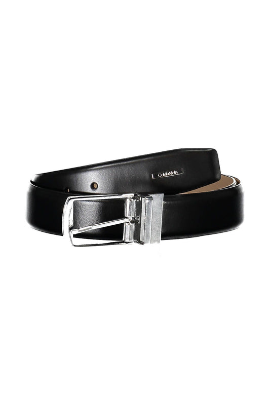 Calvin Klein Black Leather Men Belt