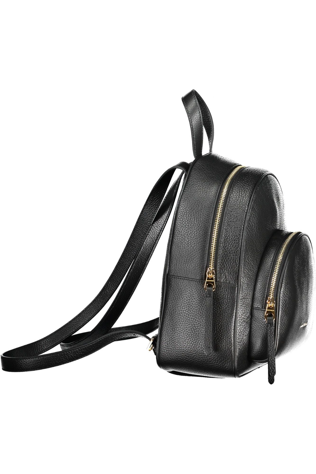 Coccinelle Black Leather Women Backpack