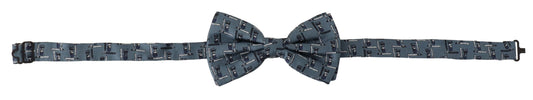 Dolce & Gabbana Elegant Silk Blue Bow Tie