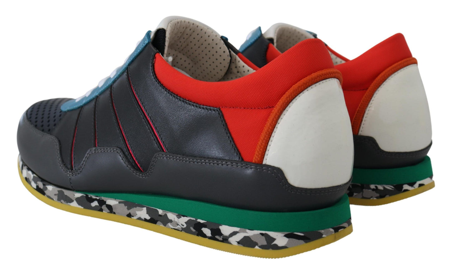 Dolce & Gabbana Multicolor Leather-Blend Low Top Sneakers