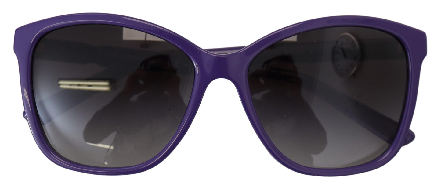 Dolce & Gabbana Elegant Violet Round Sunglasses for Women