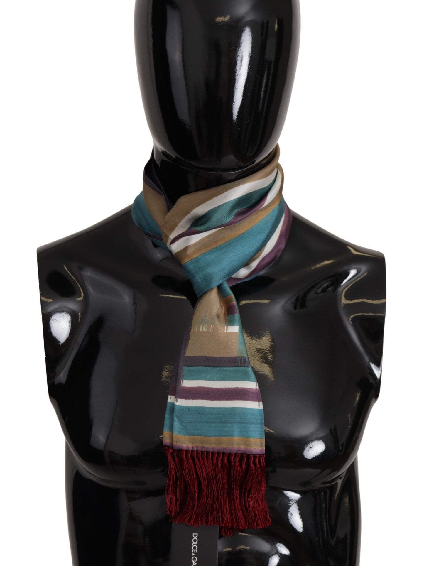 Dolce & Gabbana Elegant Multicolor Silk Men's Scarf