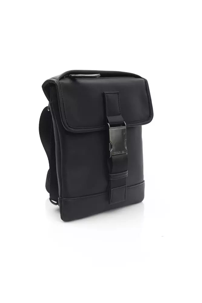 Cerruti 1881 Black Polyethylene Men Messenger Bag