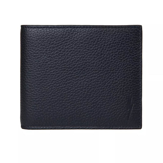 Neil Barrett Blue Leather Men's Wallet