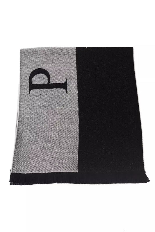 Philipp Plein Gray Wool Mens Scarf