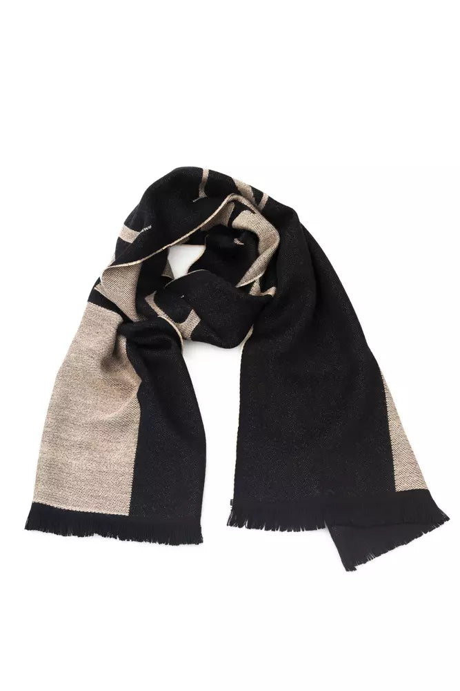 Philipp Plein Beige Wool Men Scarf