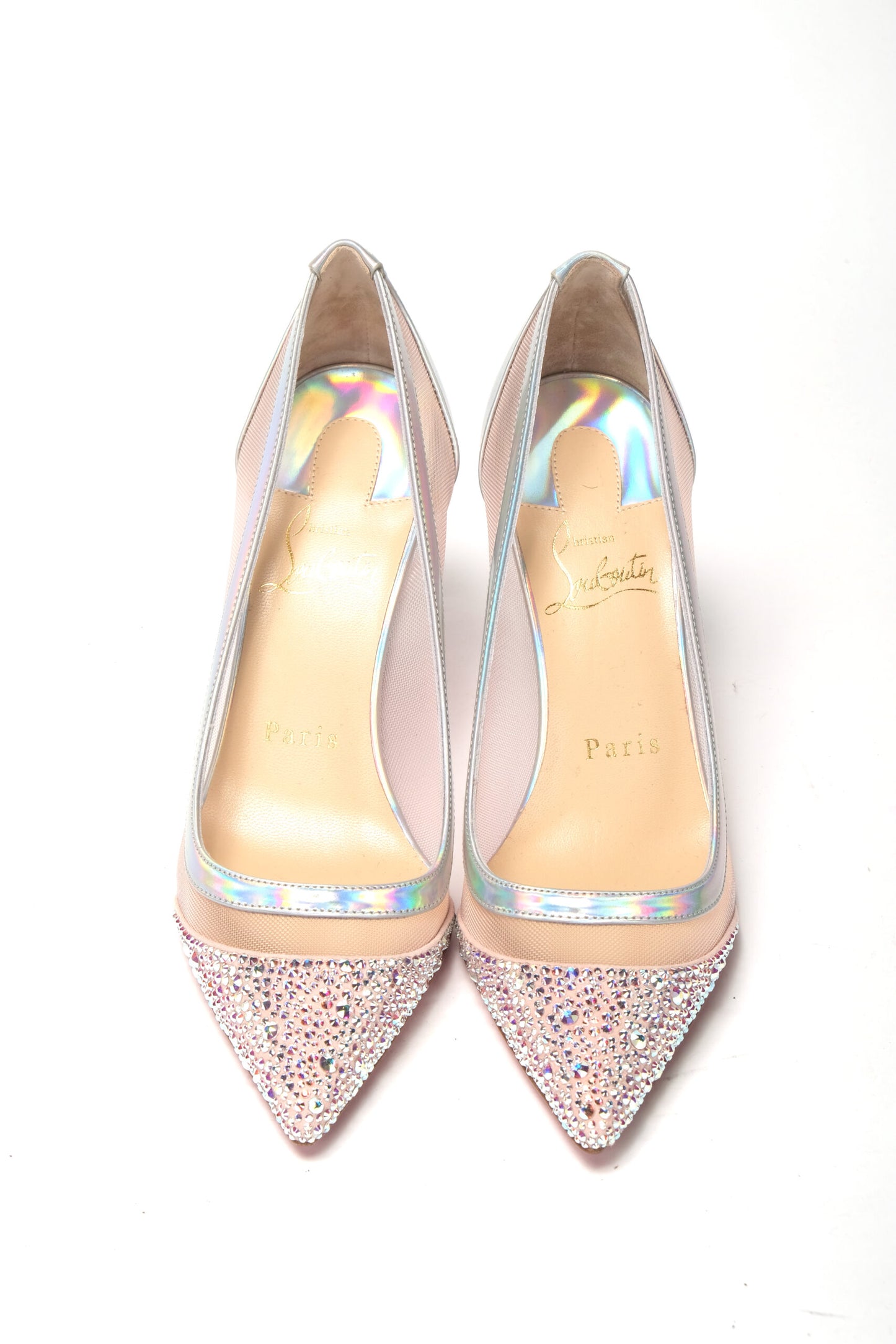 Christian Louboutin Version Rose Embellished High Heels Pumps