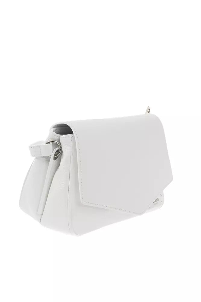 Baldinini Trend White Leather Women Crossbody Bag