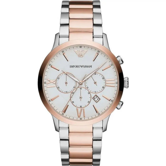 Emporio Armani Elegant Two-Tone Timepiece for Men