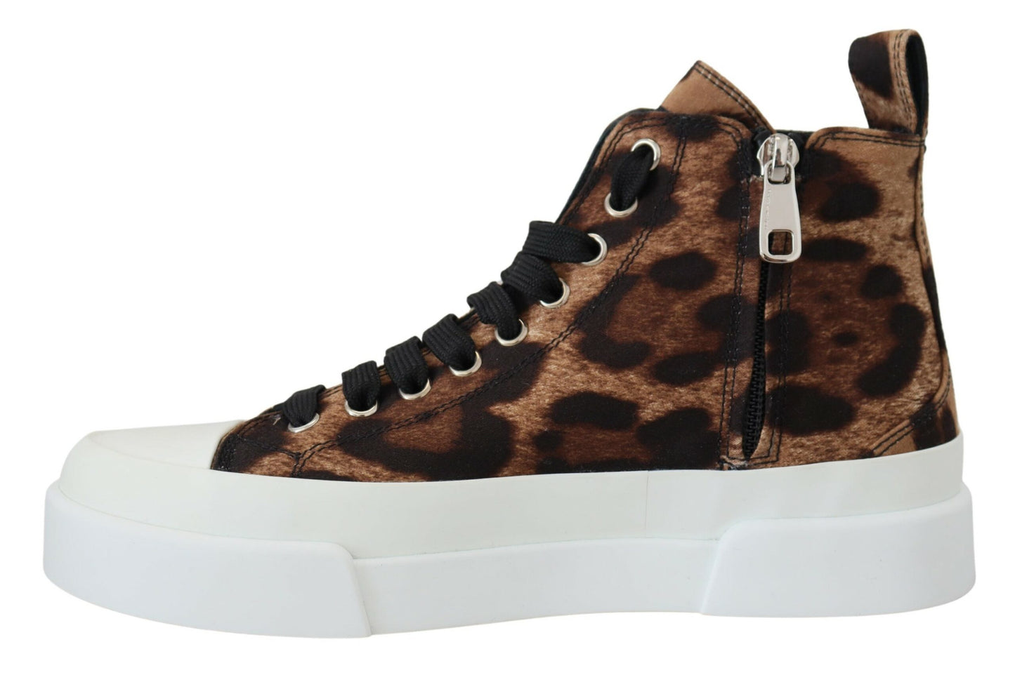 Dolce & Gabbana Exquisite Leopard Print Mid-Top Sneakers