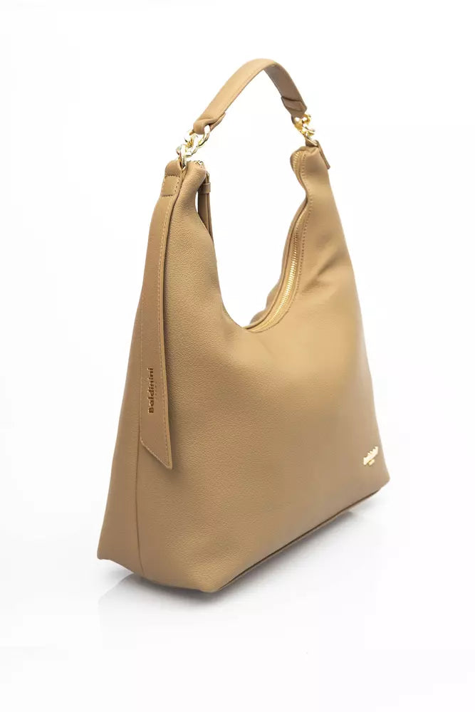 Baldinini Trend Beige Polyethylene Women Shoulder Bag