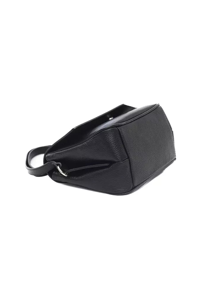 Baldinini Trend Black Leather Women Shoulder Bag