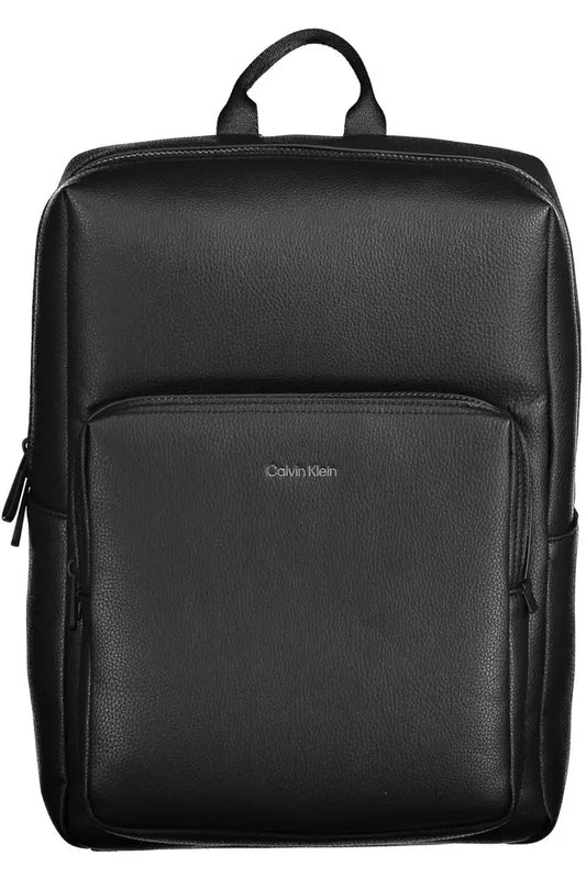 Calvin Klein Black Polyester Men Backpack