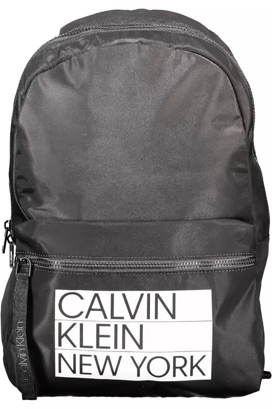 Calvin Klein Black Polyester Men Backpack