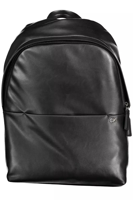 Calvin Klein Black Polyester Men Backpack