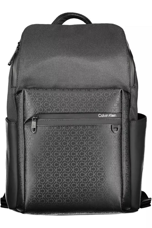 Calvin Klein Black Polyester Men Backpack