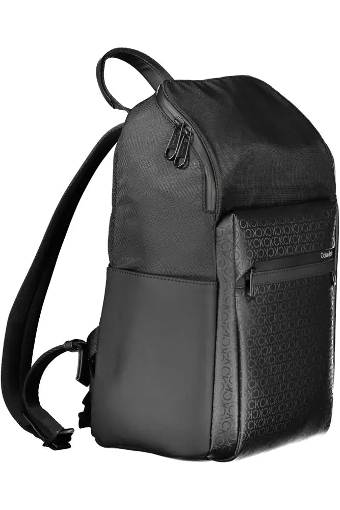 Calvin Klein Black Polyester Men Backpack