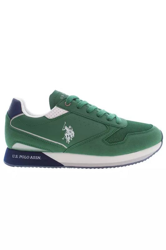 U.S. POLO ASSN. Green Polyester Men Sneaker