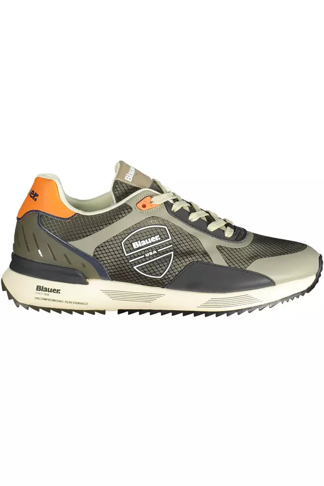 Blauer Green Leather Men Sneaker