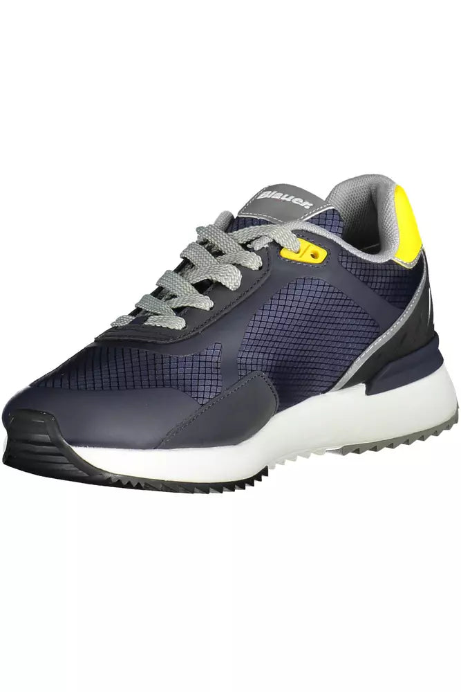 Blauer Blue Leather Men Sneaker