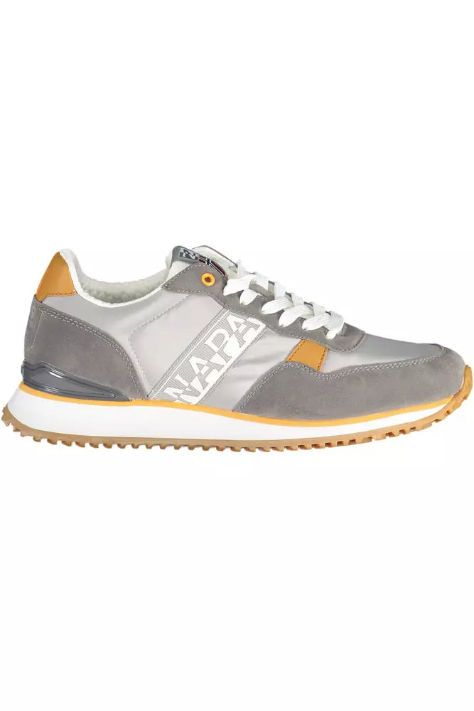 Napapijri Gray Polyester Men Sneaker