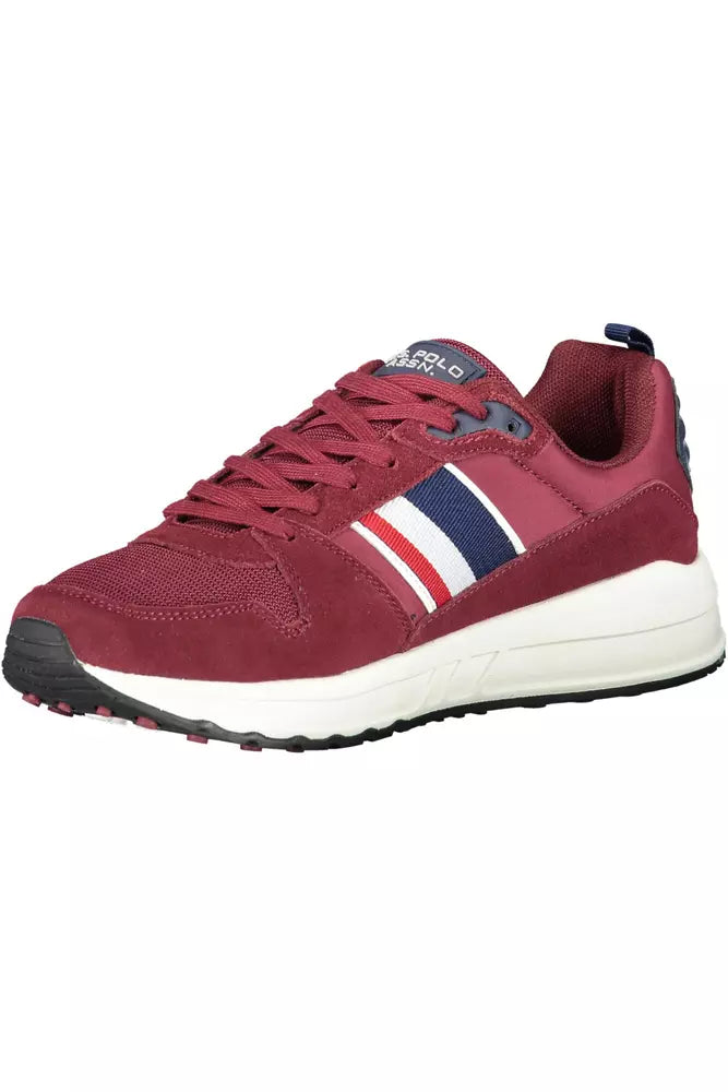 U.S. POLO ASSN. Red Leather Men Sneaker