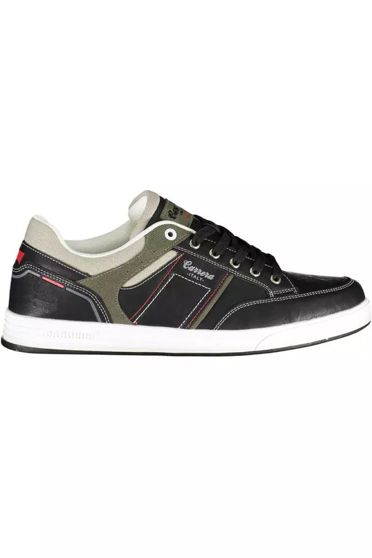 Carrera Black Eco Leather Men Sneaker