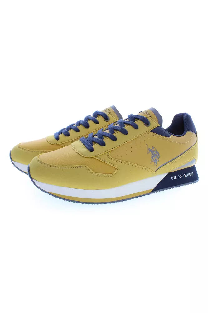 U.S. POLO ASSN. Yellow Polyester Men Sneaker