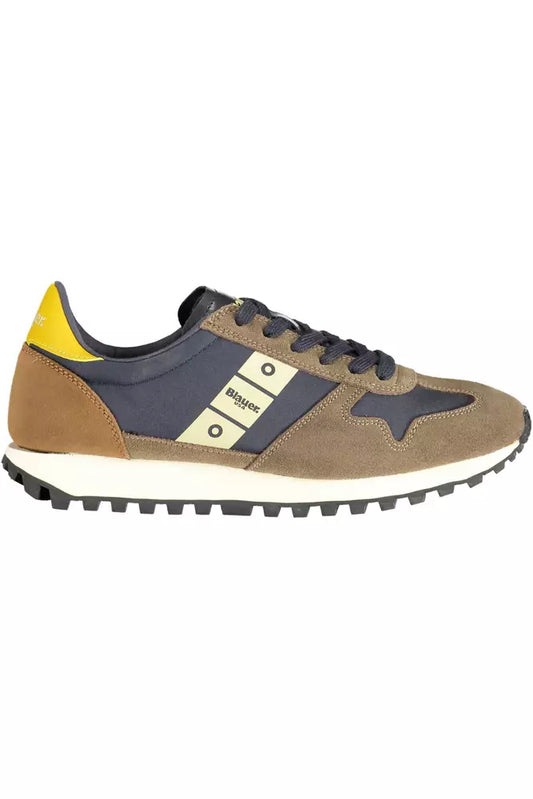 Blauer Brown Polyester Men Sneaker