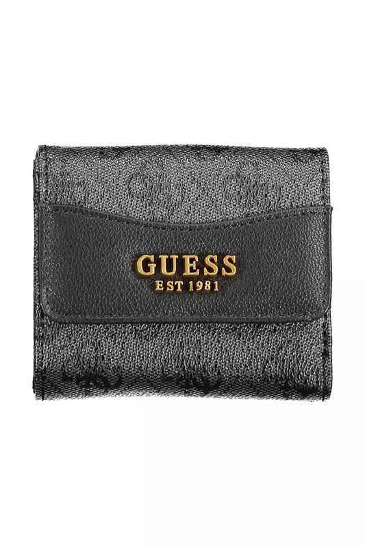 Guess Jeans Black Polyethylene Women Wallet