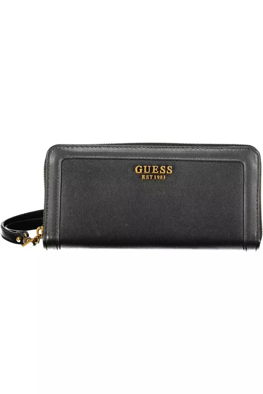 Guess Jeans Black Polyethylene Women Wallet