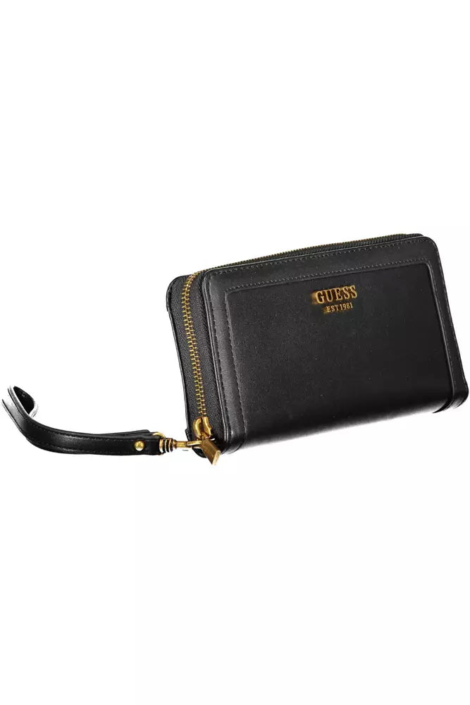 Guess Jeans Black Polyethylene Women Wallet