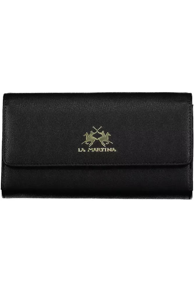 La Martina Black Polyethylene Women Wallet