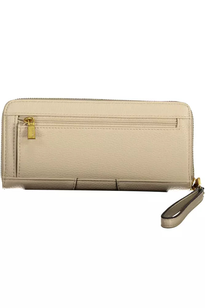 Guess Jeans Beige Polyethylene Women Wallet