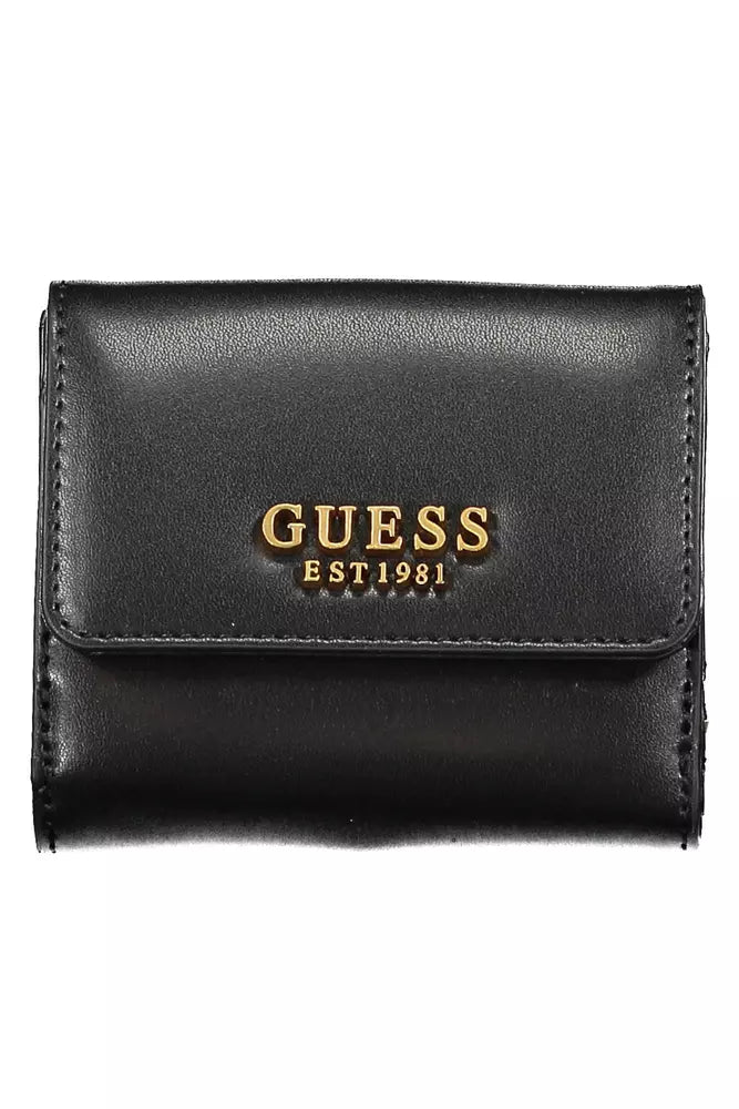 Guess Jeans Black Polyethylene Women Wallet