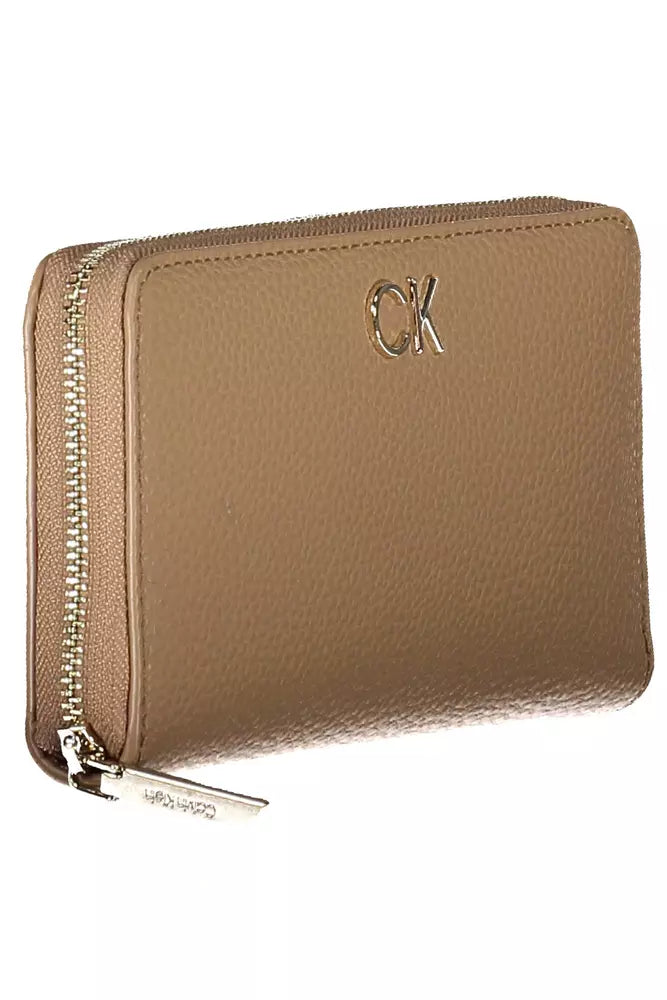 Calvin Klein Beige Polyester Women Wallet