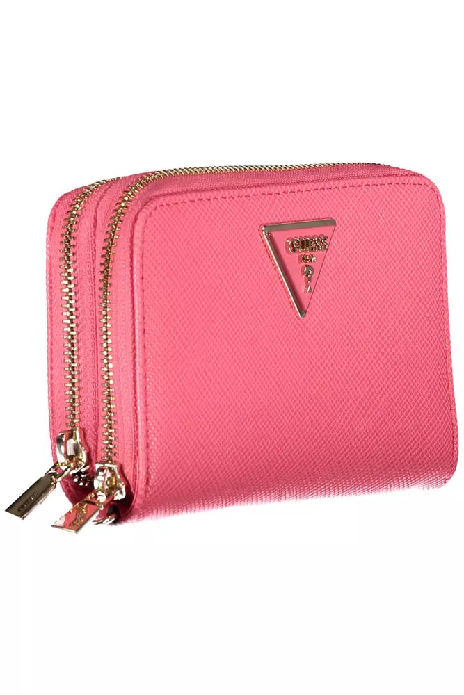 Guess Jeans Pink Polyethylene Women Wallet