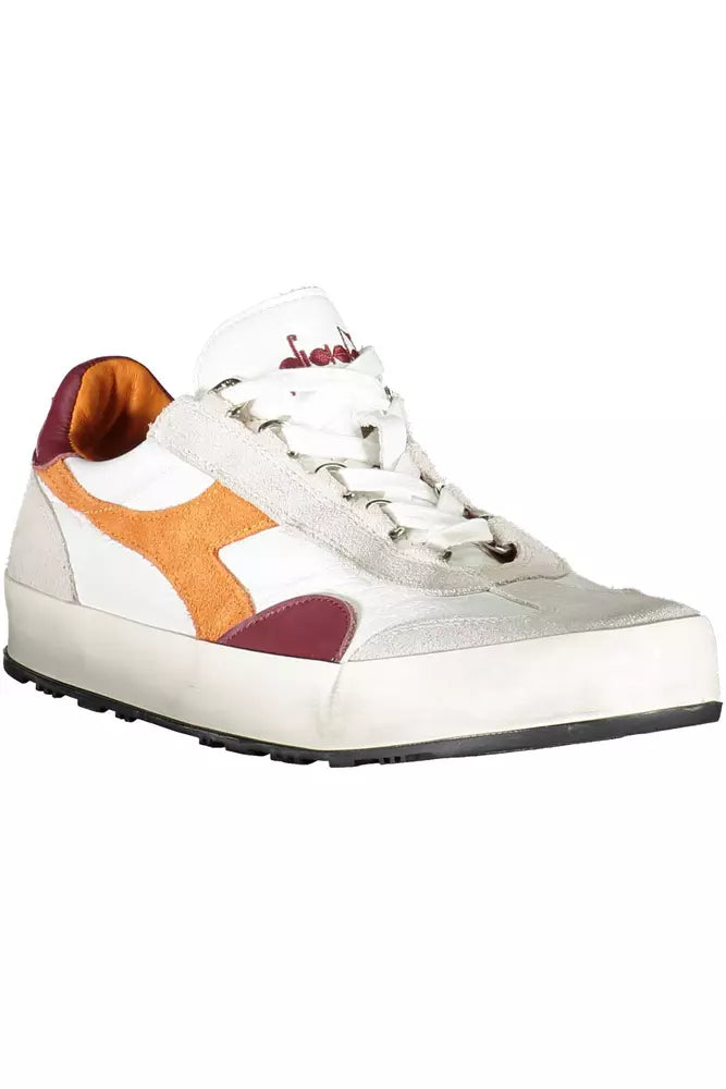 Diadora White Leather Men Sneaker